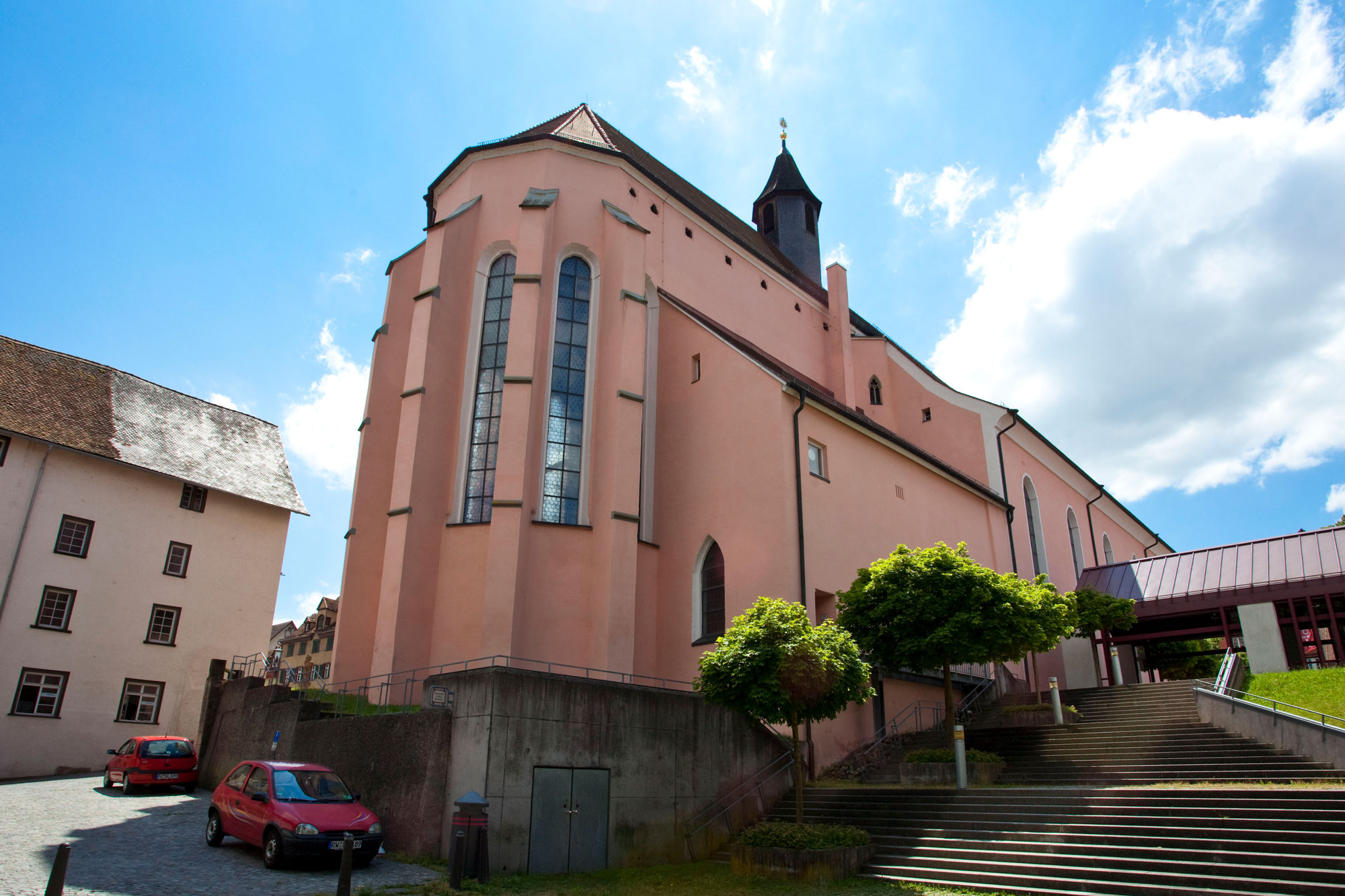 Blick vom Bockshof auf die Predigerkirche